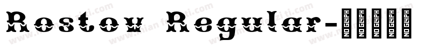 Rostov Regular字体转换